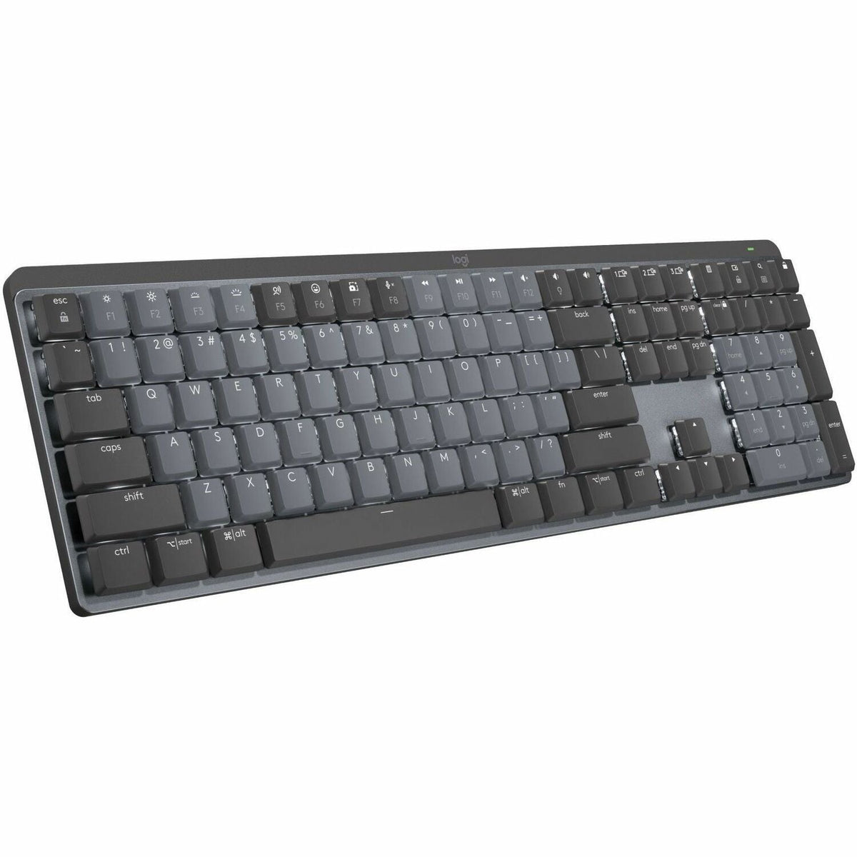 Logitech MX Mechanical Wireless Illuminated Performance Keyboard, Linear Switches, Backlit Keys, Bluetooth - 920-010548