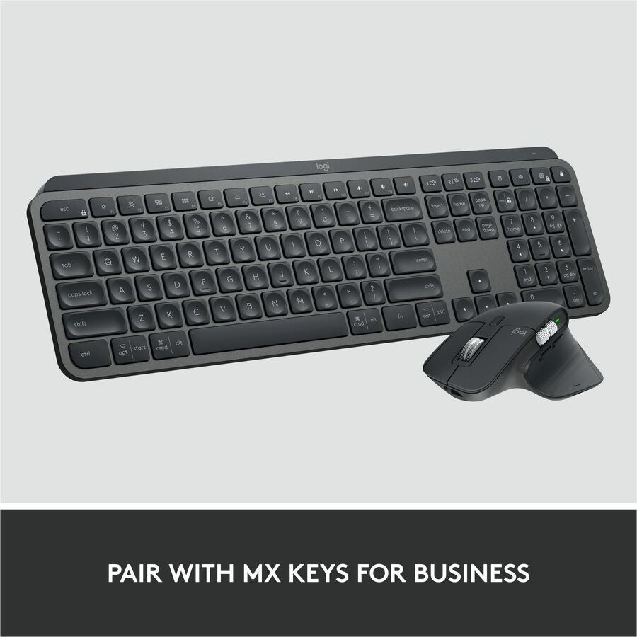 Logitech MX Master 3S for Business, Wireless Mouse with Quiet Clicks, 8K DPI, Logi Bolt USB Receiver, Graphite - 910-006581