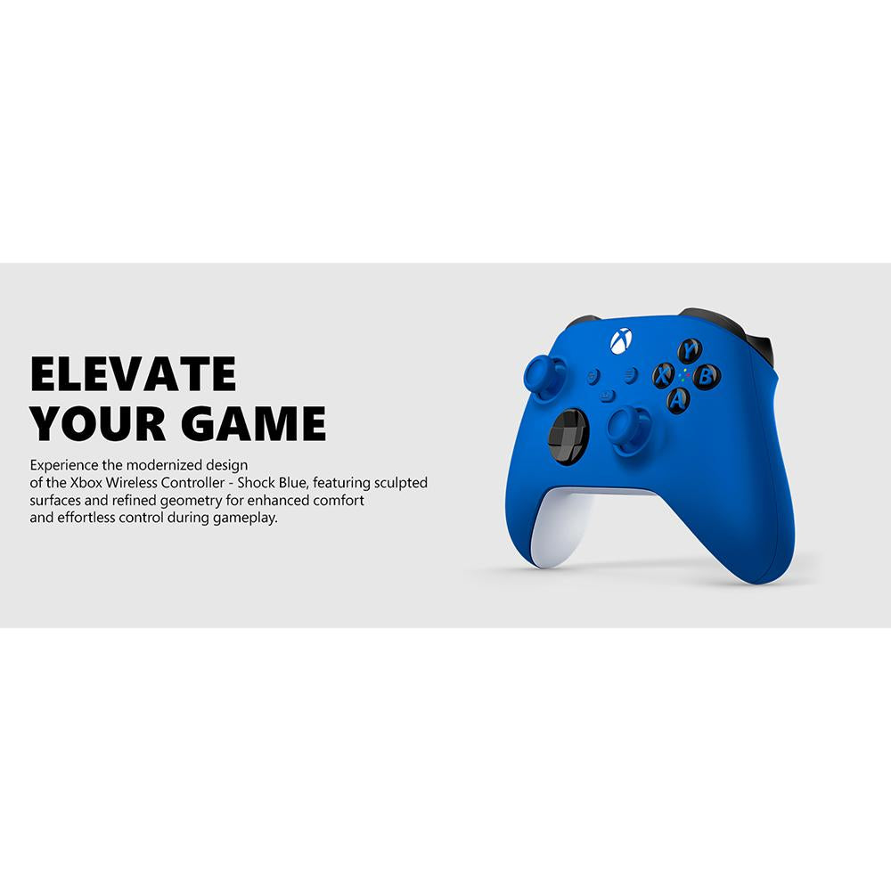 Microsoft WLC M Branded Shock Blue Gaming Controller