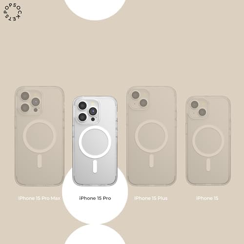 PopSockets iPhone 15 Pro Phone Case with MagSafe- Mickey & Minnie