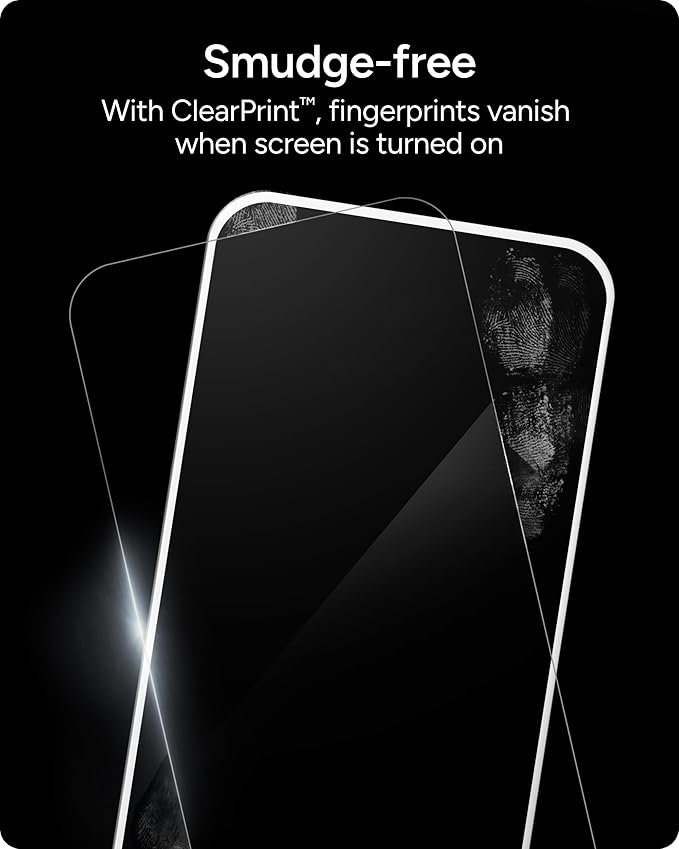 ZAGG Glass Elite Privacy Screen Protector for iPhone 16 Pro Max - 2-Way Privacy Filter, Ultra-Strong Tempered Glass, 5X Stronger, InvisibleShield, Smudge-Free, Easy Install, Recycled Content