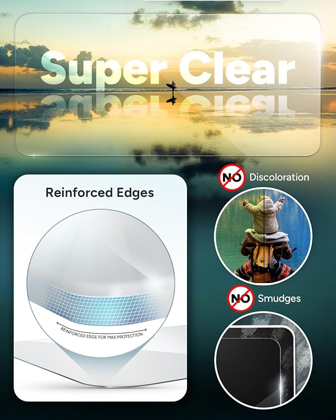 ZAGG Glass Elite Anti-Glare iPhone 15 Plus Screen Protector - 5X Stronger with Reinforced Edges, Scratch & Smudge-Resistant Surface, Matte Finish, InvisibleShield, Easy to Install
