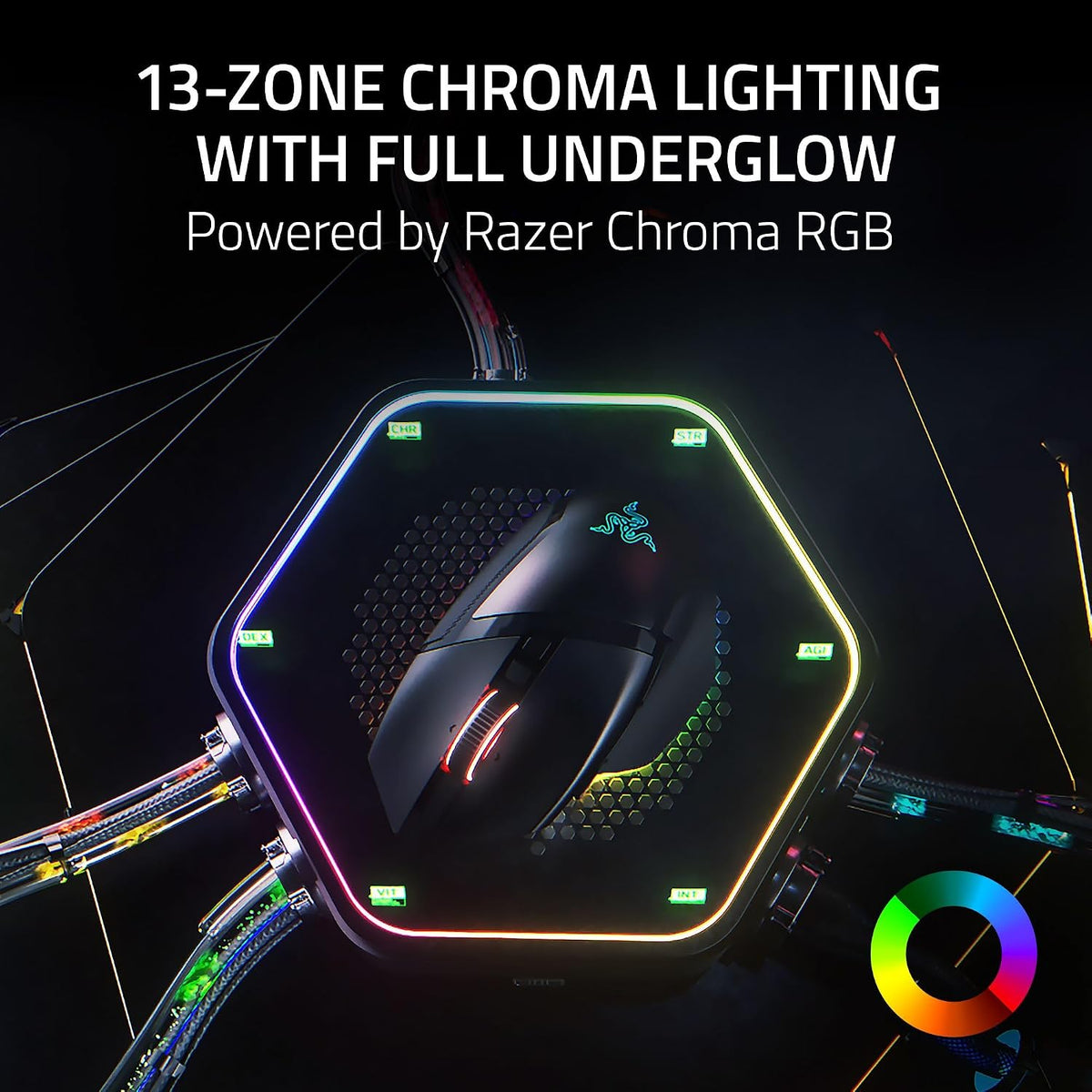 Razer - Basilisk V3 Pro 35K  Optical Wireless Gaming Mouse with HyperScroll Tilt Wheel - Black