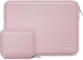 MOSISO Laptop Case 14 inch, 14 inch Laptop Sleeve Bag Compatible with HP Lenovo Dell ASUS Acer, HP Stream, Dell Latitude, Lenovo IdeaPad, Neoprene Computer Sleeve Bag with Small Case, Baby Pink