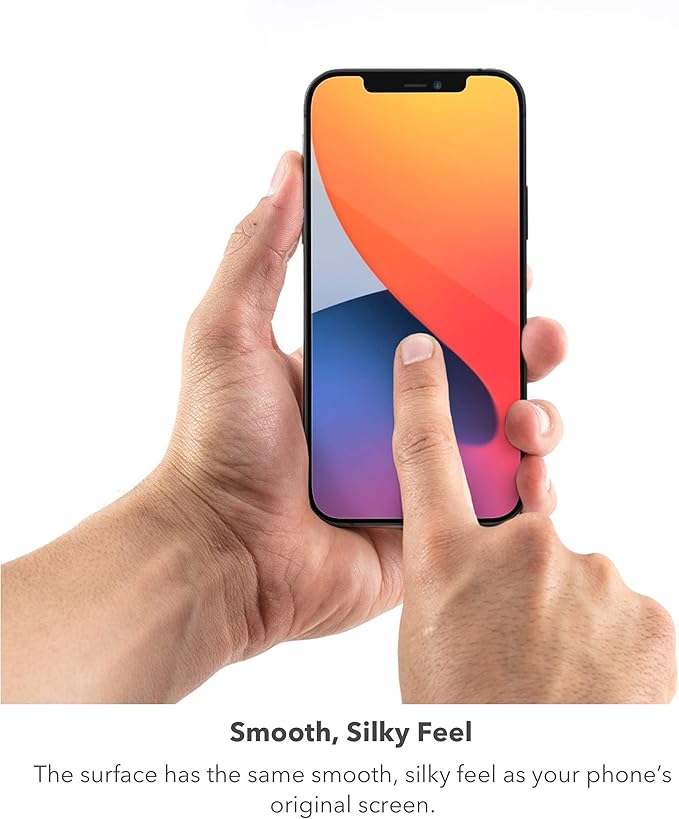 ZAGG Glass Elite VisionGuard+ Screen Protector - for iPhone 12 Pro Max - Impact Protection, Scratch Resistant, Fingerprint Resistant, Smudge Resistant, Oil Resistant, InvisibleShield, clear (200106675)