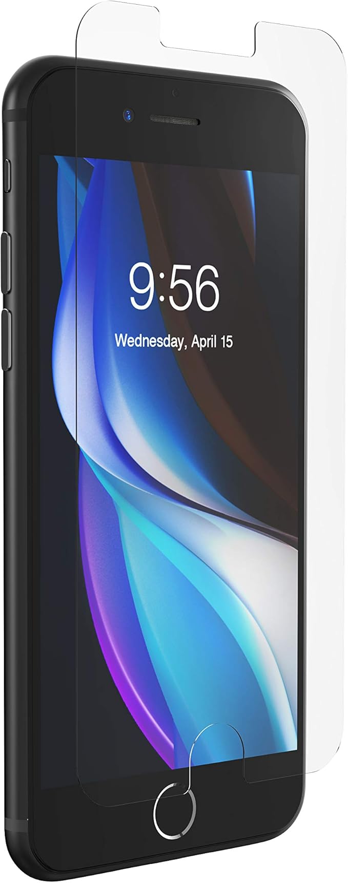 ZAGG Glass Elite VisionGuard+ Screen Protector - Made for Apple iPhone SE2 (2020) - Impact Protection, Fingerprint Resistant, InvisibleShield, Scratch Resistant