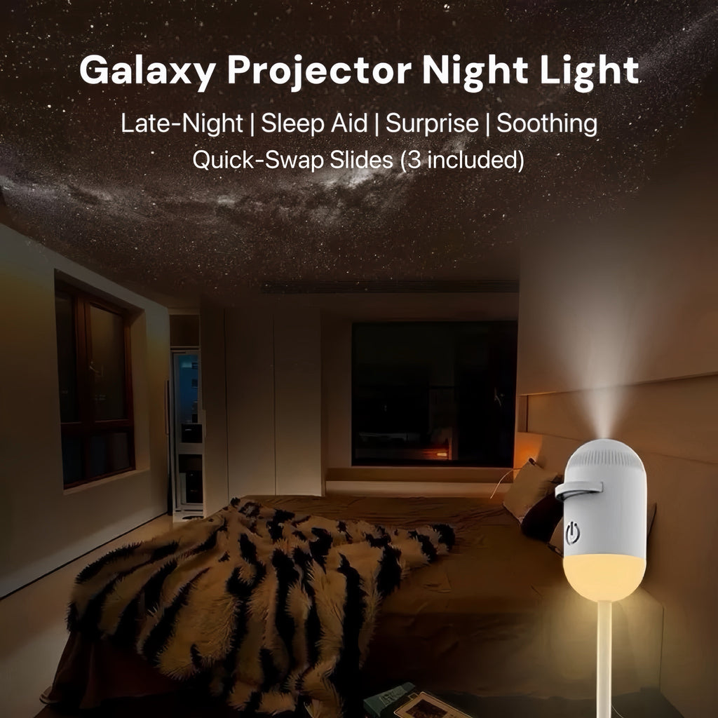 [GOLD #116-Ep.359] 2-in-1 USB Night Light + Galaxy Projector with Quick-Swap Slides
